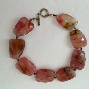 Elegant Pink Stone Bracelet